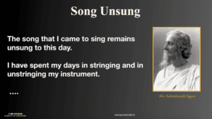 Song unsung